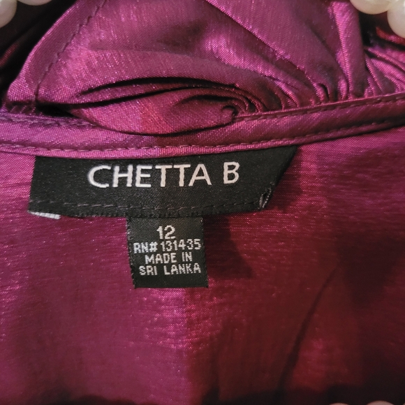 Vintage Timeless Plum Pink Ruffle Occasion button down Blouse New without tag! - Picture 8 of 9